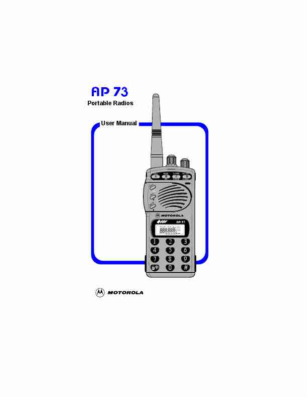 Motorola Portable Radio AP 73-page_pdf